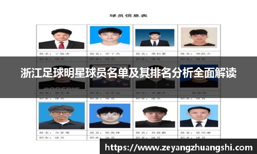 浙江足球明星球员名单及其排名分析全面解读